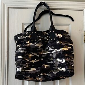 Sol and Selene Camouflage Tote - Black and Gold